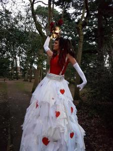 Stilt Queen of Hearts 