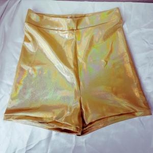 Gold High-waisted Hotpants 
